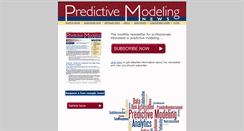 Desktop Screenshot of predictivemodelingnews.com