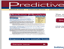 Tablet Screenshot of predictivemodelingnews.com